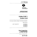 Collins 914F-1 Control Unit 1966 Overhaul Manual With IPL 23-70-02