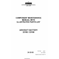 Saft Component Maintenance Manual with Illustrated Parts List Aircraft Battery 23180/23186