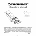 Troy-Bilt Operator's Manual Yard Vacumm Chipper/Shredder/Vacumm/Hose 24B-060F063 24C-060F063