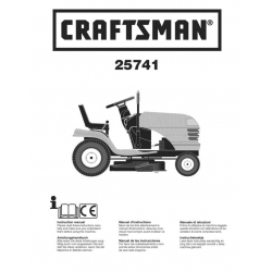 Craftsman 917.25741 17.5 HP Tractor Instruction Manual