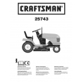Craftsman 917.25743 17.5 HP Tractor Instruction Manual