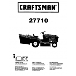 917.27710 14.5 HP Instruction Manual Craftsman