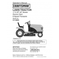 917.28605 17.5 HP Electric Start 42" Mower 6 Speed Transaxle Lawn Tractor Operator's Manual Sears Craftsman