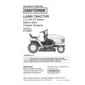 917.28913 17.5 HP 42" Mower Electric Start 6 Speed Transaxle Lawn Tractor Operator's Manual Sears Craftsman