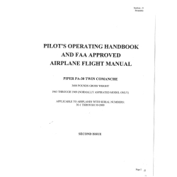  Piper PA-30 Twin Comanche Pilot's Operating Handbook