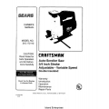 Sears Craftsman 315.172110 Auto-Scroller Saw 3/4 inch Stroke Adjustable- Variable Speed Double Insulated Owner's Manual