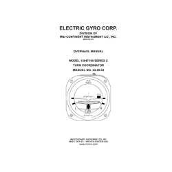 Electric Gyro Model 1394T100 Series Z Overhaul Manual 34-20-43