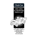 Club Car 2001-2003 Turf 1-2-2XRT-6 Carryall-1-2-PLUS-2XRT-6 Gasoline Electric Utility Vehicles Illustrated Parts List 102189902