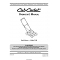 Cub Cadet Push Mower Model 10M Operator's Manual 769-03690