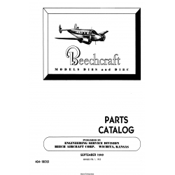 Beechcraft Model D18S and D18C Parts Catalog 404-180151