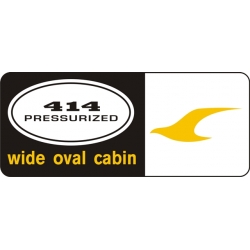 Cessna 414 Pressurized Wide Oval Cabin Aircraft Logo,Decals!