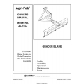 Craftsman Agri-Fab 45-0354 Grader Blade Owner's Manual 2003