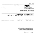 Collins 339H-1D Radio Altitude Indicator 1971 Overhaul Manual With IPL 34-47-10