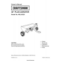 Sears Craftsman 486.24326 40" Plug Aerator Owner's Manual 2006