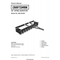 Craftsman 486.243361 36" Spike Aerator Owner's Manual 2006