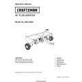 Sears Craftsman 486.24350 48" Plug Aerator Operator's Manual 2008