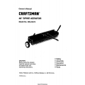 Sears Craftsman 486.24372 48" Spike Aerator Owner's Manual