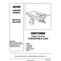 Sears Craftsman 486.24385 Utility 10 Poly Convertible Cart Owner's Manual