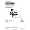 Sears Craftsman 486.244121 48" Dozer Blade Owner's Manual 2002