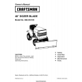 Sears Craftsman 486.244122 48" Dozer Blade Owner's Manual 2004