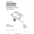 Sears Craftsman 486.24469 Professional Poly Cart Operator's Manual 2009