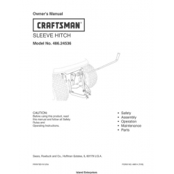 Sears Craftsman 486.24536 Sleeve Hitch Owner's Manual 2005