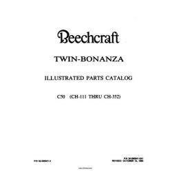 Beechcraft Twin-Bonanza C50 (CH-111 THRU CH-352) Parts Catalog Rev.1984 50-580041-3A1
