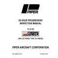Piper PA-34-200 50 Hour Progressive Inspection Manual 761-499