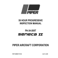 Piper Seneca II PA-34-200T 50 Hour Progressive Inspection Manual 761-592