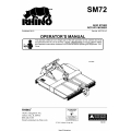 Rhino SM72 Skid Steer Rotary Mower Owner's Manual Part No. 0777511C