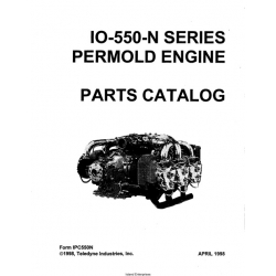 Continental Model IO-550-N Series Permold Engine Parts Catalog IPC550N