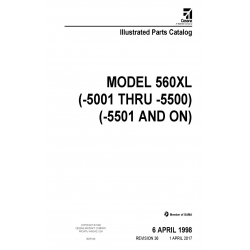 Cessna Model 560XL (-5001 thru -5500) (-5501 and ON) Illustrated Parts Catalog 56XPC36