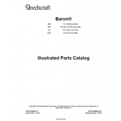 Beechcraft Baron B55, E55, 58, G58 Parts Catalog 58-590000-19U
