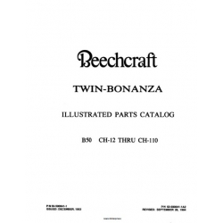 Beechcraft Twin-Bonanza B50 CH-12 THRU CH-110 Parts Catalog Rev.1984 50-590041-1A2