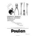 Poulan Model No. CHD185H46A 18.5 HP 46 Inch Lawn Tractor Owner's Manual 
