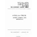 6-Ton, 6x6 Truck white, Corbitt and Brockway Technical Manual TM 9-813