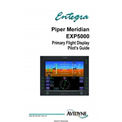 Avidyne Piper Meridian EXP5000 Primary Flight Display Pilots Guide 600-00104-001