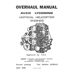 Lycoming Overhaul Manual 60294-8-3 Vertical Helicopter  VO-IVO-360 VO-TVO-435 VO-IVO-TIVO-540