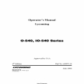 Lycoming O-540, IO-54O Series Operator's Manual 2006 Part # 60297-10