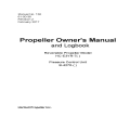 Hartzell Reversible Propeller Model HC-E3YR-7 Owner's Manual 61-00-36