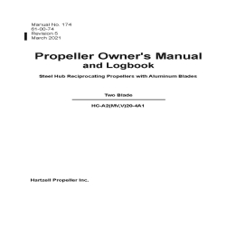 Hartzell Two Blade HC-A2 Propeller Owner's Manual 61-00-74_v21