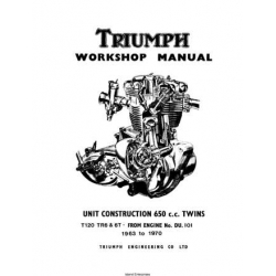 Triumph Unit Construction 650 cc Twins Workshop Manual 1963-1970