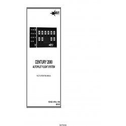 Century 2000 Autopilot Flight System Pilot's Operating Manual 68S1035