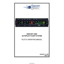 Century 4000 Autopilot Flight System Pilot's Operating Manual 68S1170