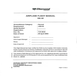 Diamond DA 42 Airplane Flight Manual 7.01.05-E_v22