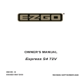 Ezgo Express S4 72V Owner's Manual 690158-B