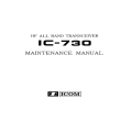 ICOM IC-730 HF All Band Transceiver Maintenance Manual
