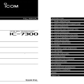 ICOM IC-7300 HF/50 MHz Transceiver Instruction Manual