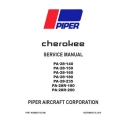 Piper Cherokee PA-28-140-PA-28-150-PA-28-160-PA-280-180-PA-28-235-PA-28R-180-PA-28R-200 Service Manual 753-586_v2019