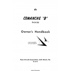Piper PA-24-260 Comanche B owner's Handbook 753-696